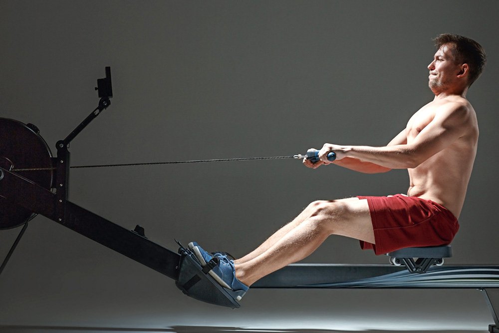 home gym rowing machine
